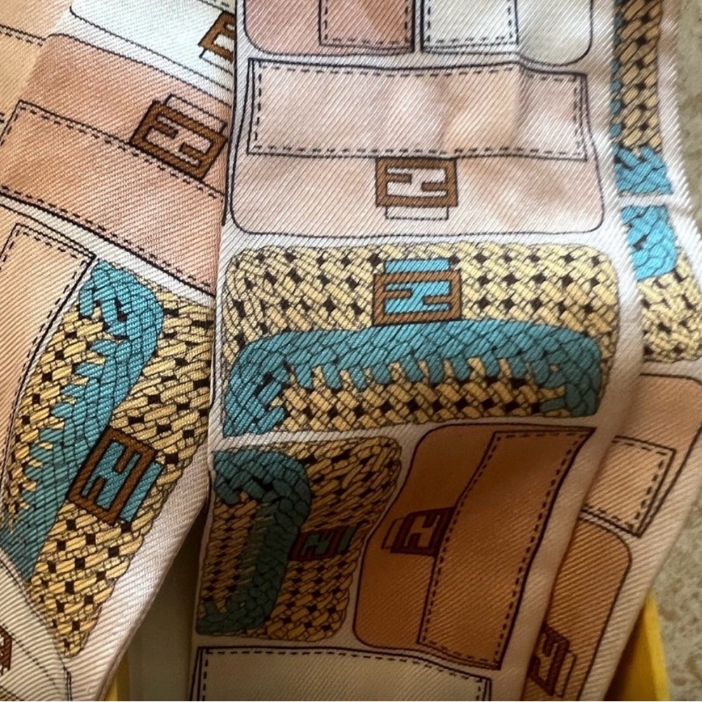 Fendi Multicolor Geometric Scarf - Picture 3 of 3